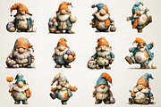Whimsical Easter Old Gnome Clipart, an Illustration by RobertsArt (Thumbnail 2 of 5)