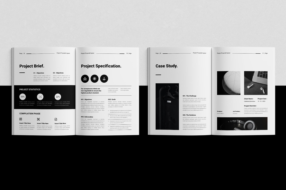 Project Proposal Template, a Brochure Template by DesignCrest