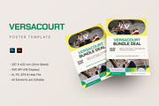 Versacourt - Poster Template, a Poster Template by StreaksideStd (Thumbnail 1 of 3)