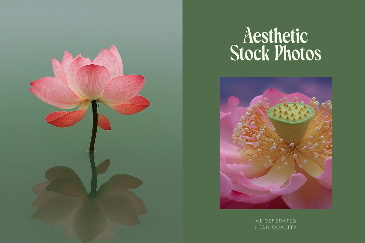 25 Vintage Lotus Flower Stock Photos, a Nature Photo by Incomelion (Photo 6 of 11)