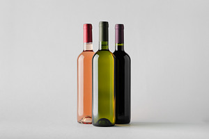 Wine bottle mockup JPEG, a Food & Drink Photo by Shablon