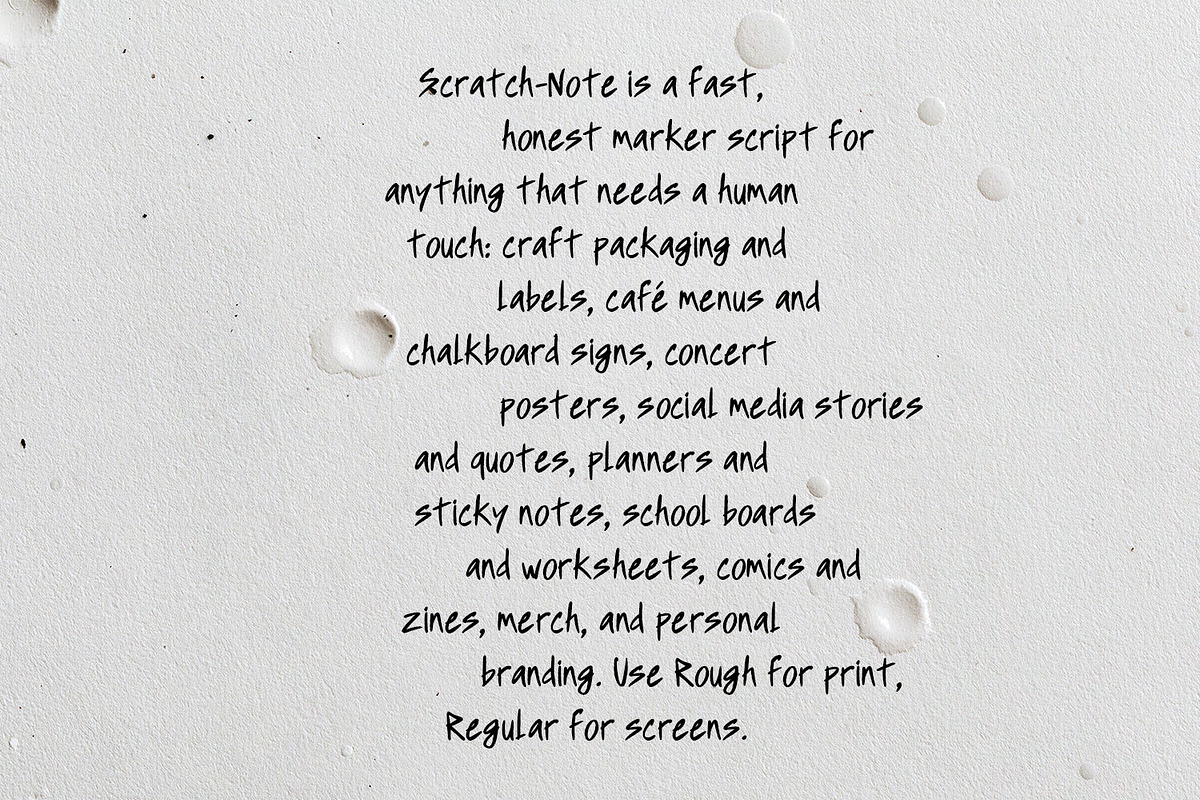 Scratch Note Font, a Handwritten Font by Handmadefont (Photo 13 of 15)
