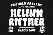 Helium Rifther Badges Display Font, a Sans Serif Font by Maulana Creative (Thumbnail 1 of 7)