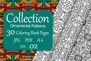 Patterns for coloring PDF,JPG vol-02, a Brochure Template by dnapslvsk (Thumbnail 1 of 6)
