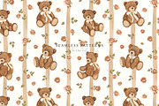 Teddy Bear. Vintage Watercolor, an Animal Illustration by Ooh Lily (Thumbnail 12 of 19)