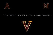 Black Gold Alphabet, an Object Graphic by Vika_Softlife (Thumbnail 3 of 5)