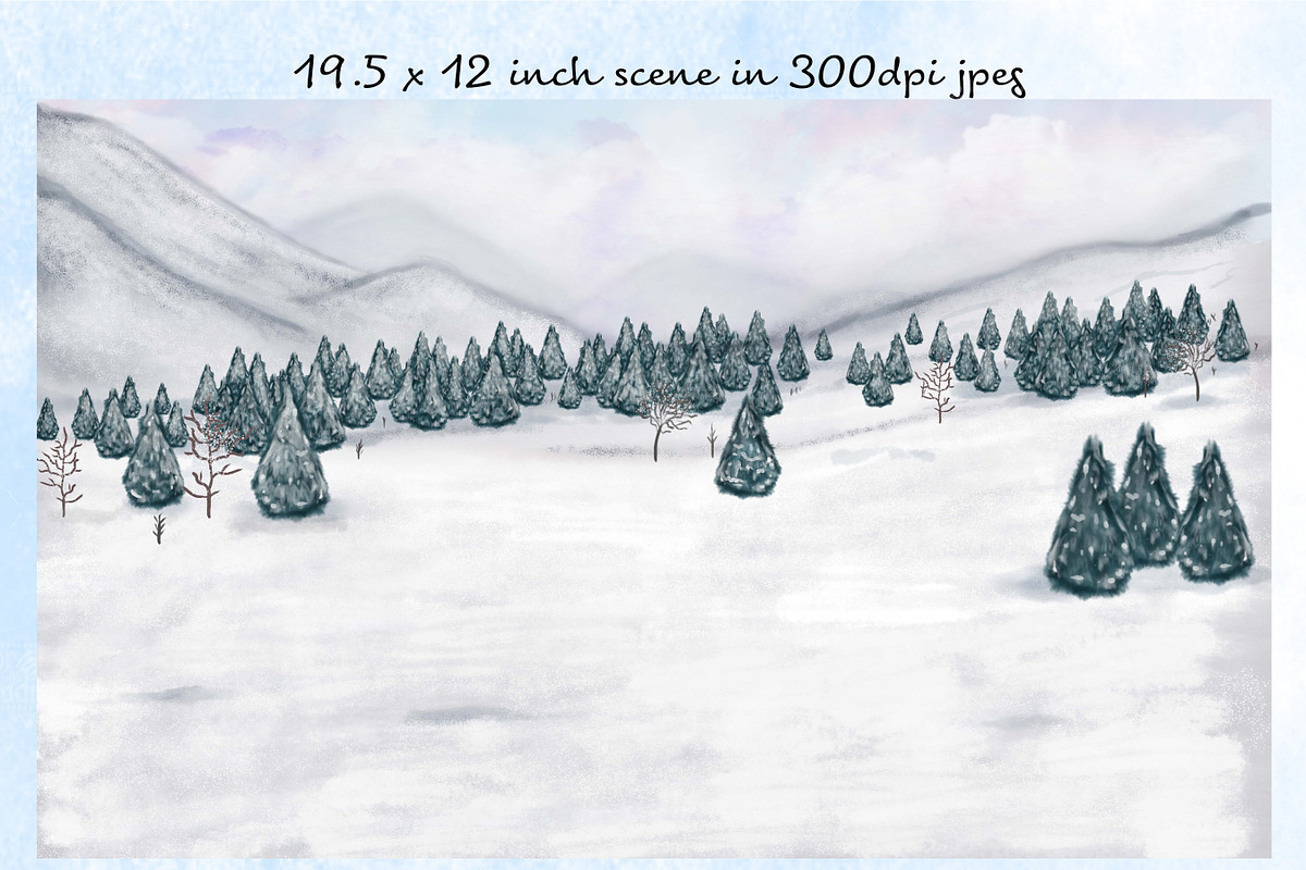Winter Besties Portrait Creator, an Illustration by Gaynor Carradice Designs (Photo 6 of 6)