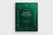 Art Deco Christmas Flyer Template, a Flyer Template by BrandPacks (Thumbnail 4 of 5)