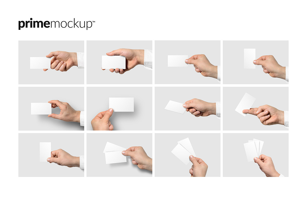 Business Card in a hand Mockup, a Print Template by PrimeMockup (Photo 11 of 12)
