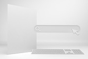 Website Flyer Mockup, a Packaging Mockup by Qaleb Studio (Thumbnail 2 of 2)