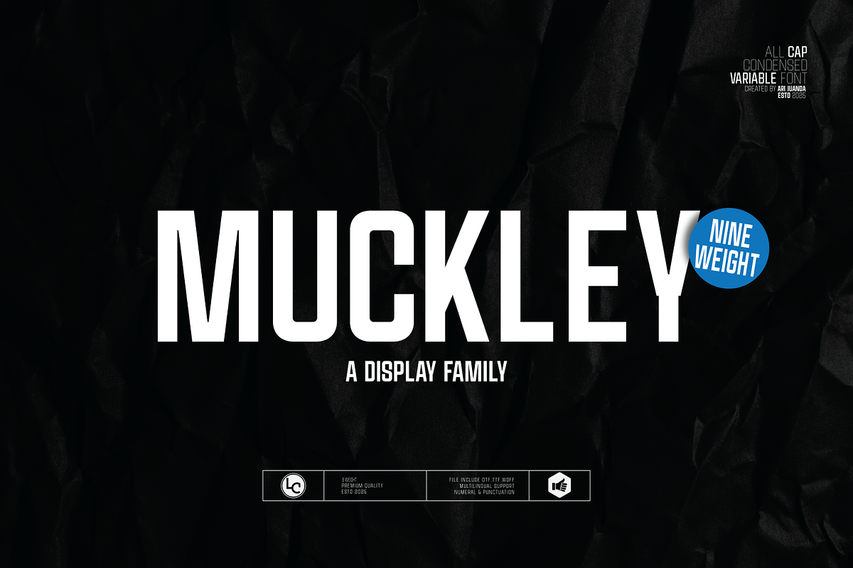 Muckley, a Sans Serif Font by Linecreative (Photo 1 of 9)