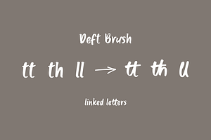 Deft Brush - Hand Drawn Font