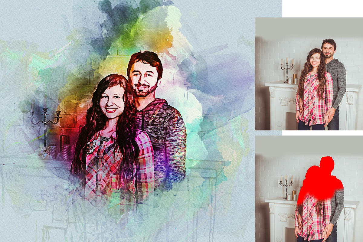 Watercolor Wash Photoshop Action 2, an Action Add-On by MRI STUDIO (Photo 17 of 19)