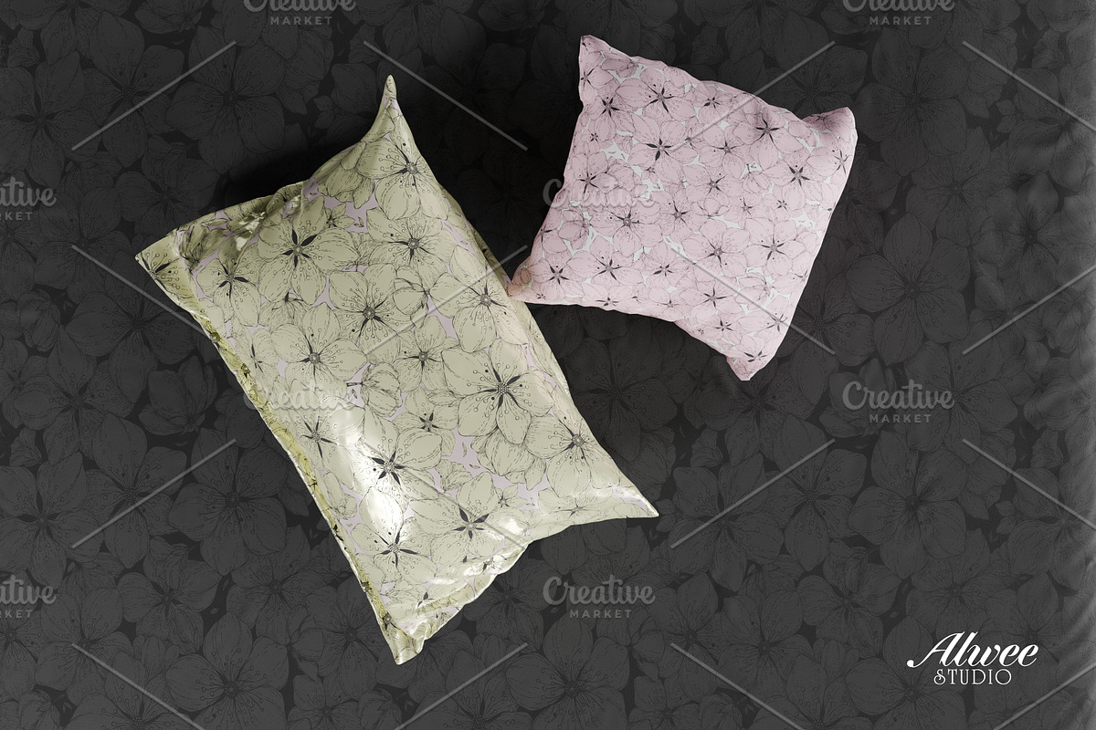 Hand-Drawn Sakura Blossom Pattern, a Pattern Graphic by Alwee Studio (Photo 8 of 10)