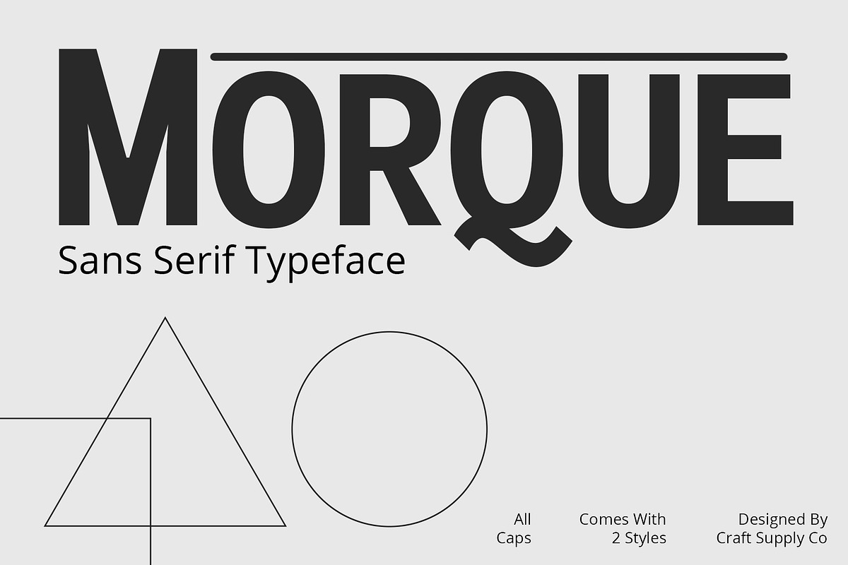 Morque – Sans Serif Font, a Sans Serif Font by Craft Supply Co. (Photo 1 of 8)