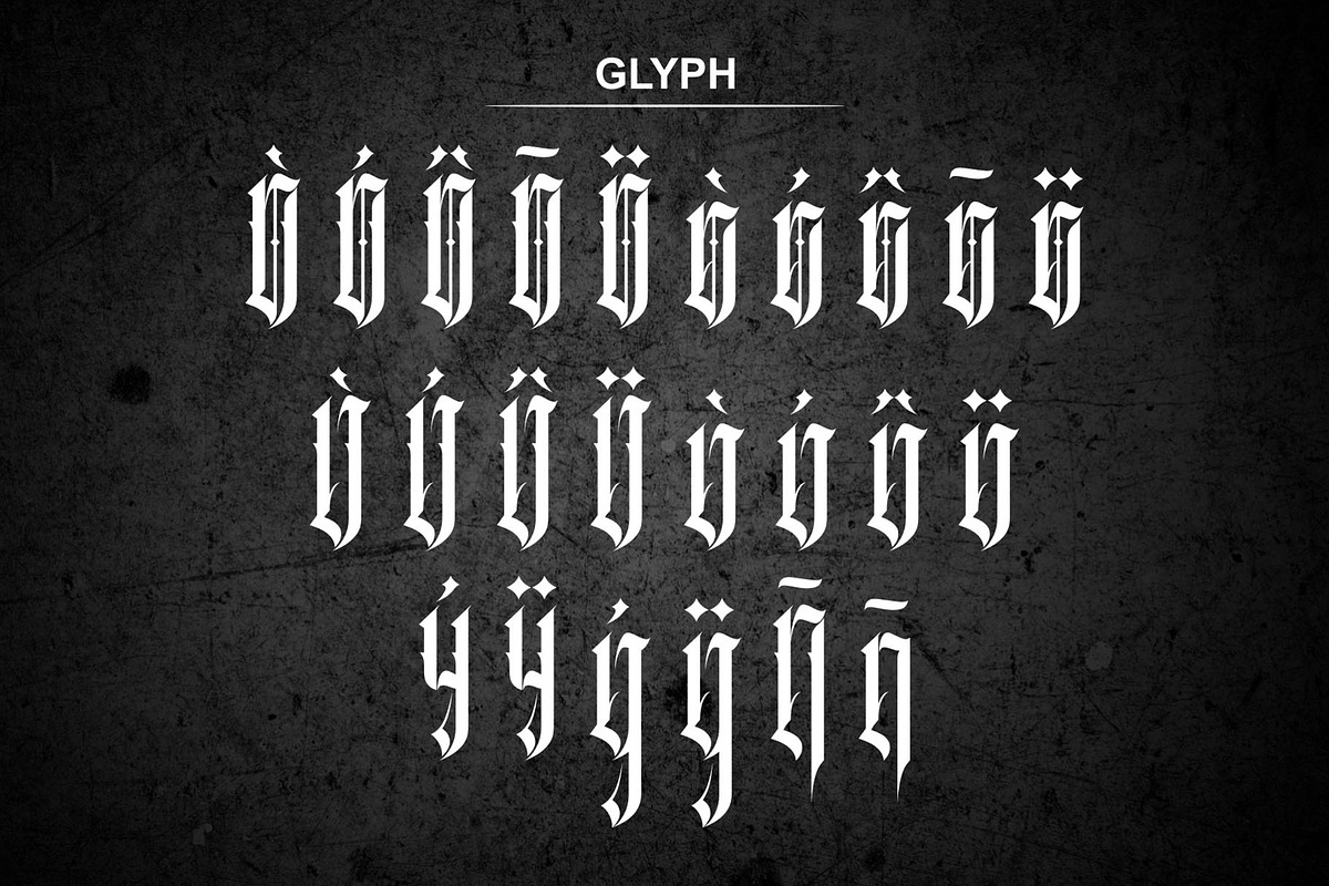 Inhumans, a Blackletter Font by EN86-21 (Photo 9 of 9)