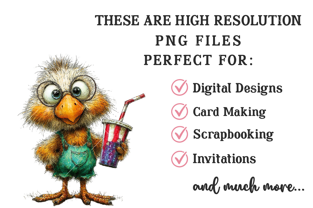 Whimsical Patriotic Chick Clipart, an Illustration by OK Design (Photo 4 of 6)
