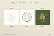 Vector Embroidery Brushes, a Brush Add-On by Komet & Flicker (Thumbnail 13 of 13)