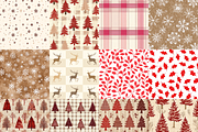 Country Christmas Digital Paper, a Background Graphic by LA Design (Thumbnail 4 of 10)