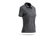 White Women's Polo Shirt 3D Model, an Object 3D Model by rebrandy (Thumbnail 7 of 9)