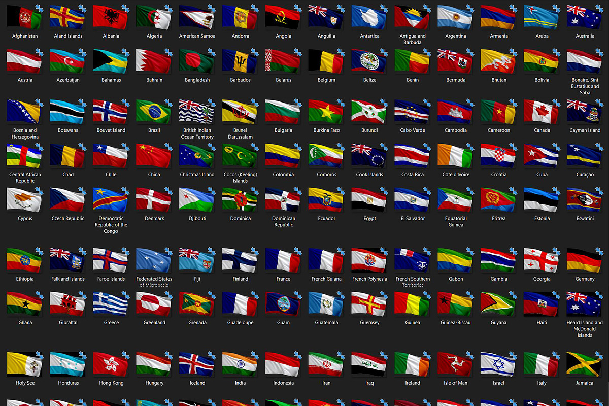 271 Hi Res PNG Country Flags, an Object Graphic by bnrcreativelab (Photo 6 of 10)