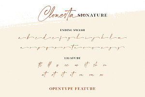 Clonesta - Signature Font