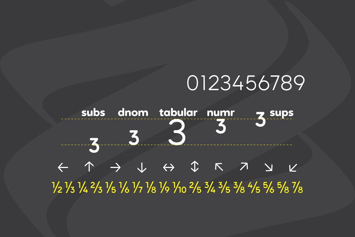 Noche, a Sans Serif Font by Ridha-38.lineart (Photo 3 of 10)