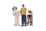 School teachers in classrooms set, an Education Illustration by PaperTrident (Thumbnail 16 of 23)