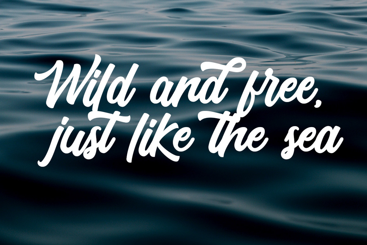 Telford Town - Bold Script Font, a Script Font by Mayofont (Photo 4 of 11)