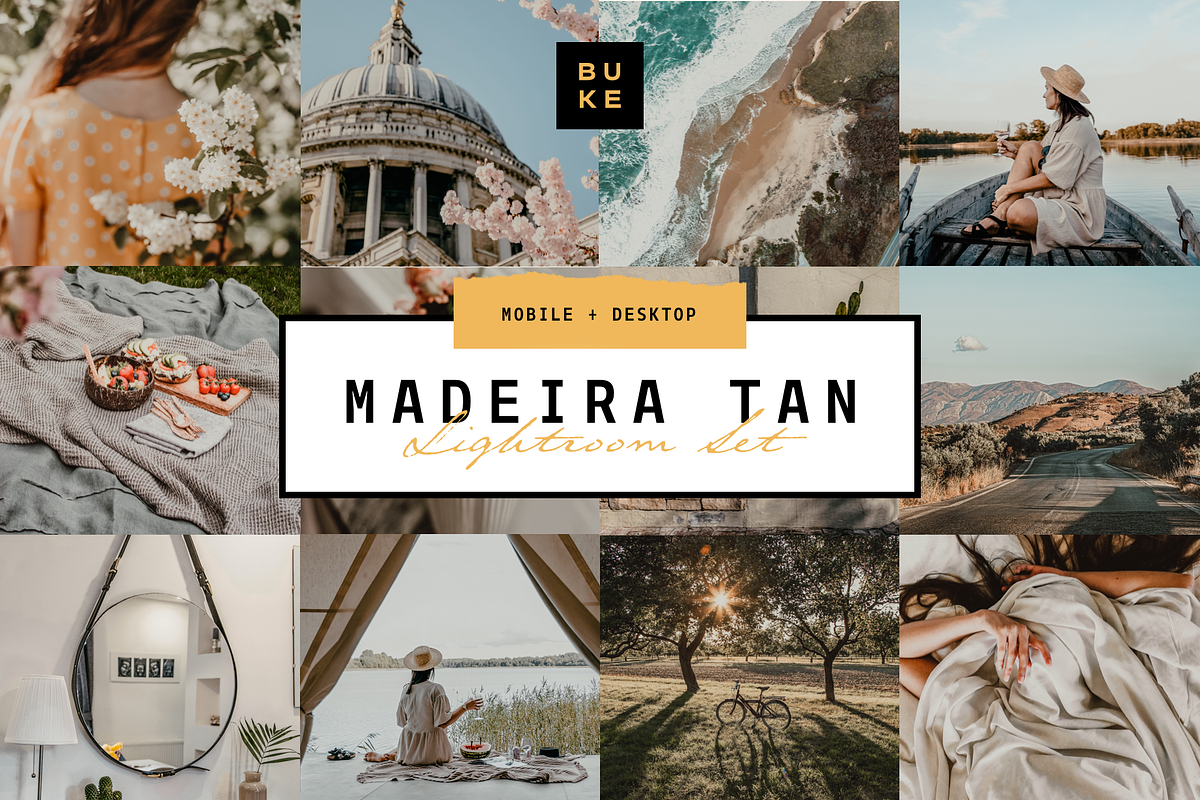 5 Tan Lightroom Presets Bundle, a Preset Add-On by SHOOM HOUSE (Photo 1 of 8)