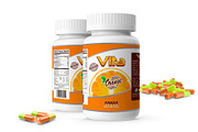 Pills Botle Vitamin Mockup, a Product Mockup by rogeriomarcos (Thumbnail 1 of 11)