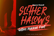Slither Halows - Gothic Horror Font, a Font by Dhabee (Thumbnail 1 of 10)