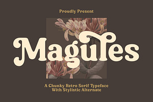 Magules - Retro Serif Font