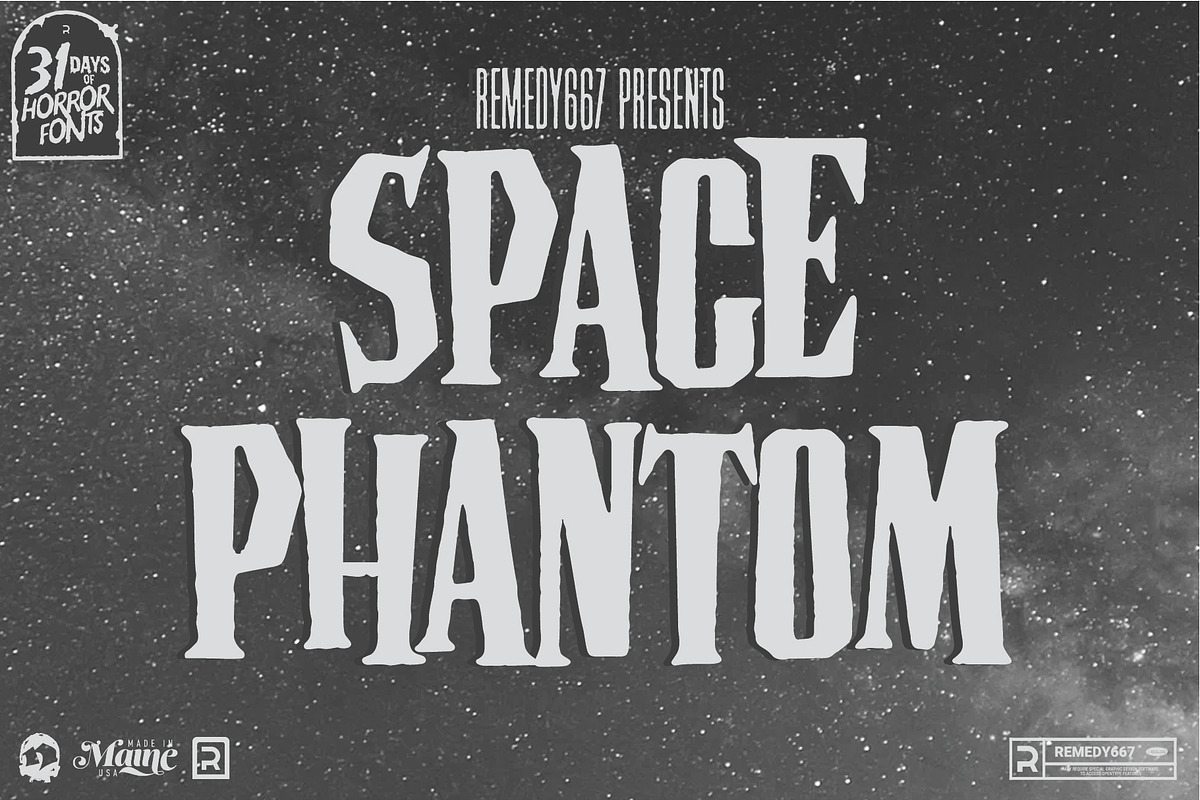 Space Phantom - Retro Sci-Fi Font, a Font by Remedy667 (Photo 1 of 10)
