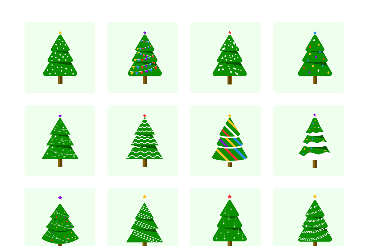 Christmas Tree Icons, a Duotone Icon by Brickclay (Photo 5 of 5)