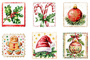 Christmas Stamp Collection, a Seasonal Illustration by Designking (Thumbnail 3 of 3)