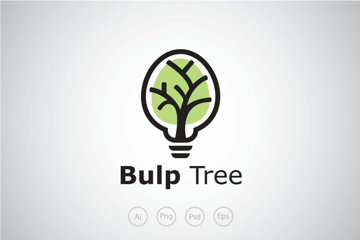Bulp Tree Logo Template, a Branding & Logo Template by Heavtryq Design