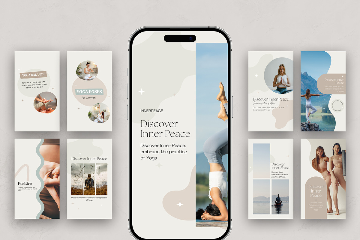 Yoga Instagram Story CANVA, a Social Media Template by VeliusCreativeStudio