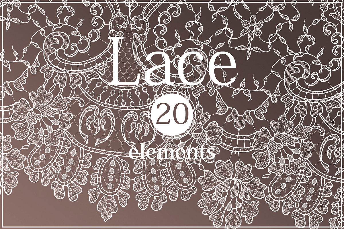 lace seamless ribbons, frames., a Pattern Graphic by Ajuga (Photo 1 of 9)
