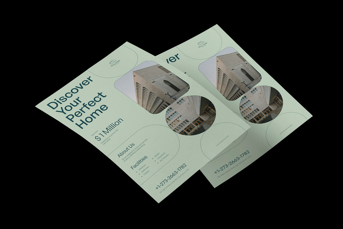 Simple Minimal Real Estate Flyer preview 3