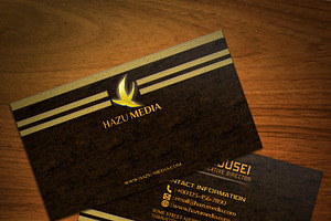 Simple Gold Bussiness Card