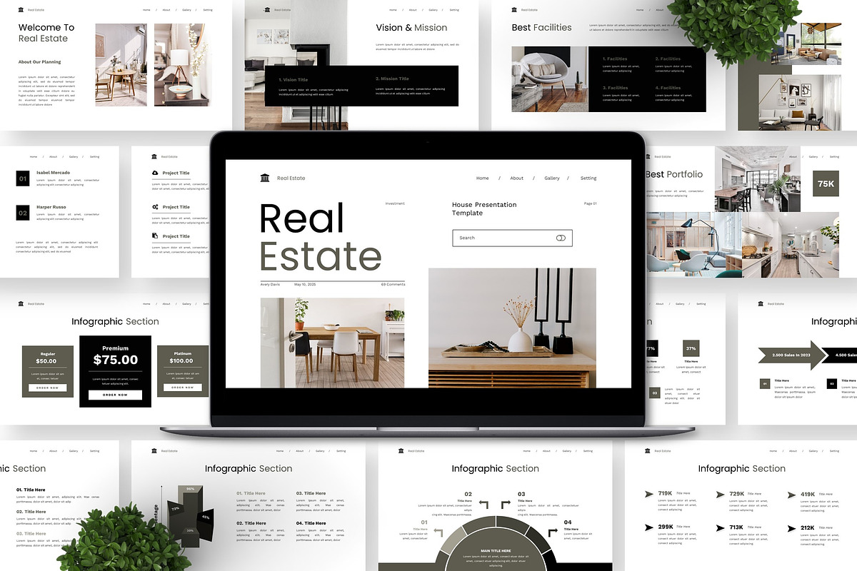 Real Estate - House Powerpoint preview 2