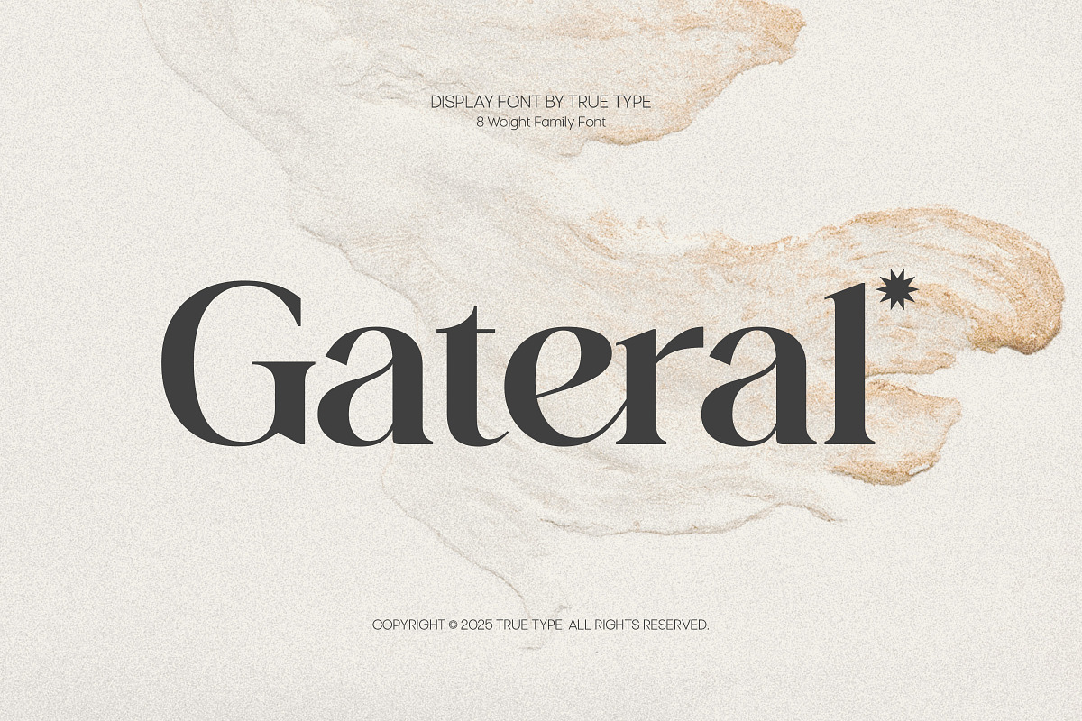 TT Gateral – Elegant Serif Typeface, a Serif Font by truetype (Photo 1 of 15)