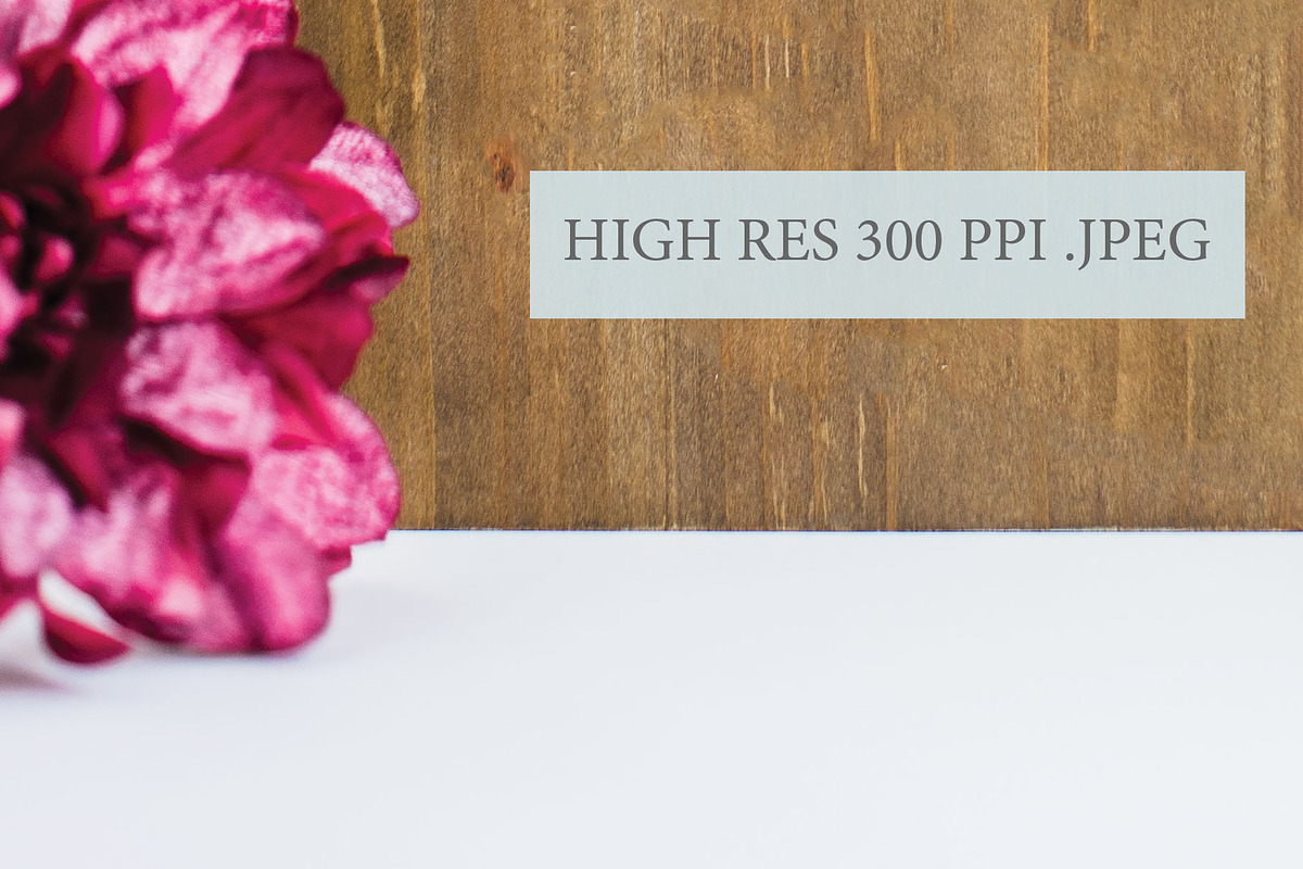 Wood Sign Mockup - Pink Floral, a Product Mockup by Harbor Design Co (Photo 2 of 2)