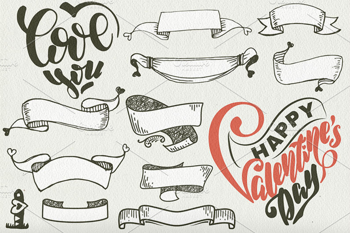 *200* Valentine's day elements, a Decorative Illustration by ARSCOR (Photo 7 of 7)