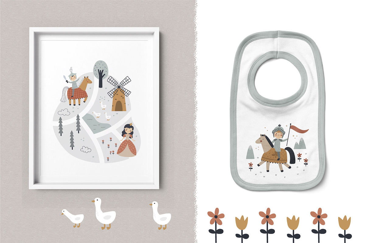 Once upon a time Maps and Clipart, a Person Illustration by Leysan Shayak (Photo 4 of 12)