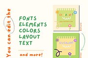 Kids Theme Instagram Post Templates, a Social Media Template by Hell Yeah Designs (Thumbnail 6 of 14)