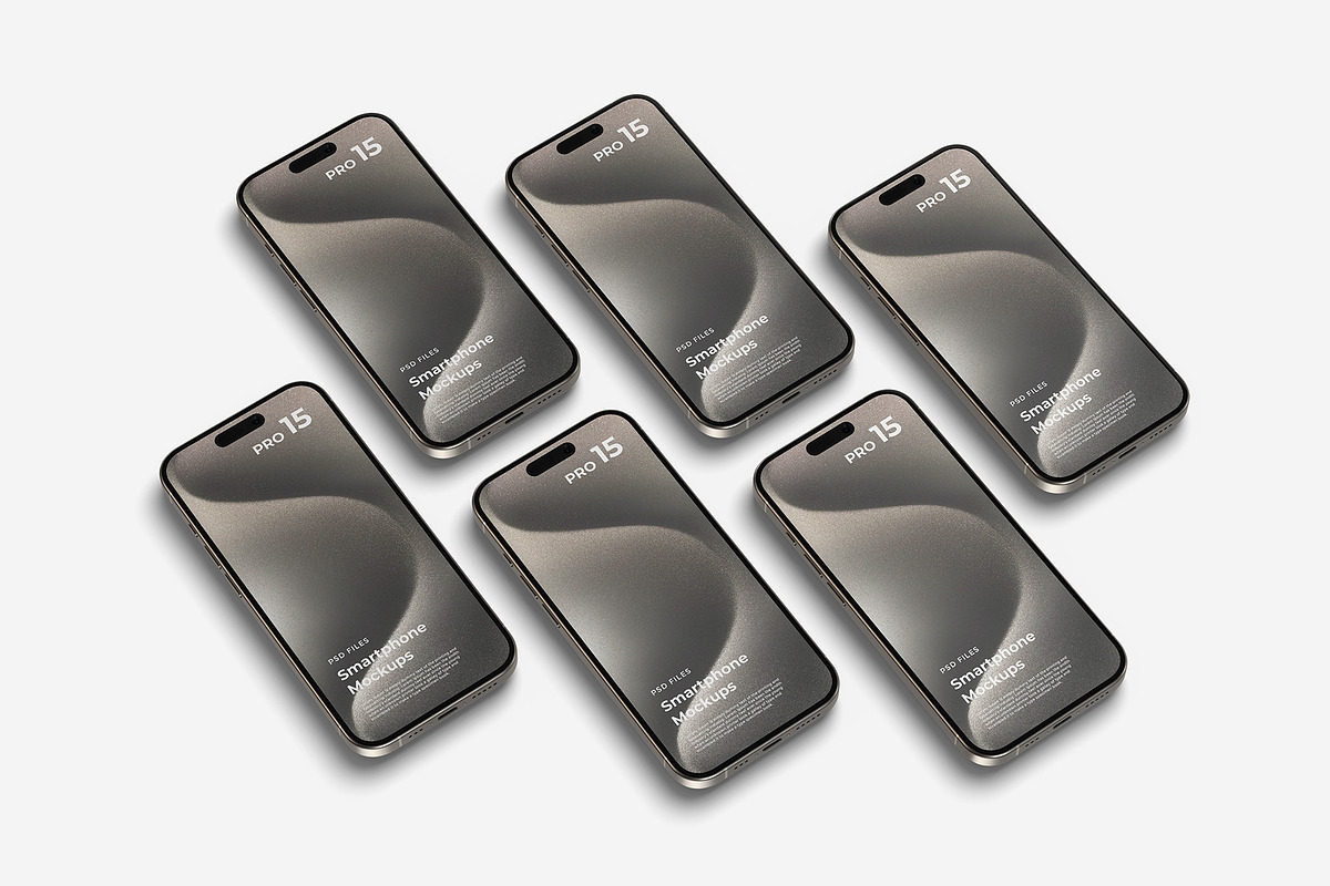 iPhone 15 Pro Mockup, an iPhone Mockup by graphicpages (Photo 17 of 19)