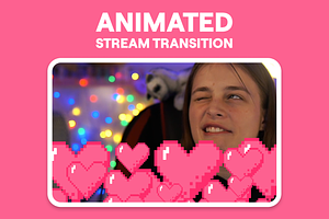Animated Heart Stinger Transition
