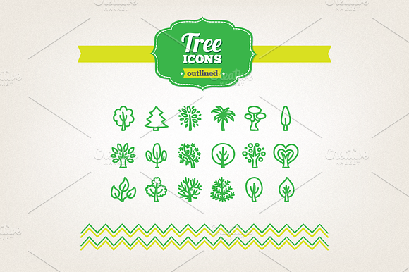 Hand Drawn Tree Icons